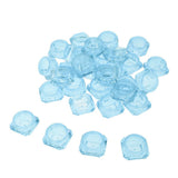 Maxbell Maxbell 30X Cosmetic Sample Empty Containers Round Pots for Eye Shadow Powder Blue