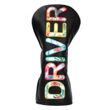Golf Wood Head Cover Non Scratch Water Resistant Premium Golf Club Headcover Black for Driver