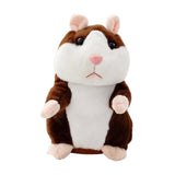 Talking Hamster Electronic Hamster Mouse Toy for Toddlers Kids Birthday Gift dark brown