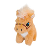 Maxbell Plush Horse Keychain Birthday Gift Decoration Mini Plush Toy Pendant Key Ring Brown