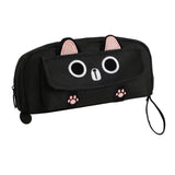 Maxbell Pencil Case Cat Cosmetic Bag for Boys Girls Children School, Office Supplies Black