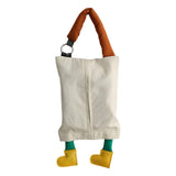 Maxbell Hanging Tissue Bag Container Portable Car Tissue Box for Home Kitchen Toilet White