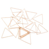 Maxbell Geometric Hanging Ear Stud Earrings Pendant Dangle DIY Gold Triangle 20mm - Aladdin Shoppers