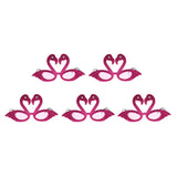 Maxbell 5pieces Hawaiian Tropical Glitter Flamingo Party Glasses Fancy Dress Up