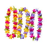 Maxbell 3 Pieces Hawaiian Leis Beach Supplies Flower Lei for Vacation Wedding Summer