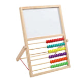 Writing Drawing Board Double Sided Easel with Counting Frame for Early Math