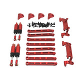 Maxbell 1:12 Scale RC Car Metal Upgrade Kits Suit Shock Mount for MN78 Buggies Truck Red