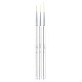 Maxbell Maxbell 3x 15/18/20mm Pro UV Gel Polish Nail Art Paint Drawing Detailing Brushes Set