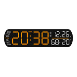 Maxbell Digital Alarm Clock Modern Digital Clock for Dining Room Classroom Farmhouse Yellow