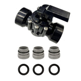 Maxbell 3 Way Diverter Valve Replacement Slip Valve for Garden Pond Pool Accessories Black