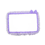 Maxbell Maxbell Computer Screen Frame Border Cover Lace Fabric Protective Case with Bowknot 17 to 22 inch violet