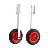 Maxbell 2Pcs Inflatable Boat Launch Wheels for Kayaks Rowboats Sailing Dinghies Right Angle