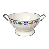 Maxbell Metal Colander Heavy Duty Self Draining with Handles for Berries Veggies Pasta 21cmx12.5cm