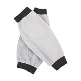 Maxbell 2 Pieces PU Leather Welding Sleeves Welding Arm Guard for Industrial Camping Gray