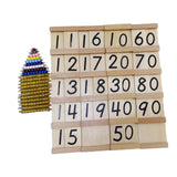 Maxbell Montessori Math Toy Montessori Math Hundred Board for Kids Children Day Gift