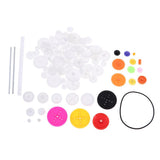 Maxbell Maxbell 106pcs Motor and Plastic Gear Kit Motor Gear Sets For DIY Car Robot