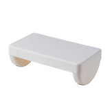 Maxbell Under Desk Footrest Adults Modern Desk Leg Rest for Computer Desk Car Office White