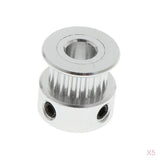 Maxbell 5x Stainless Steel 2GT Timing Pulley Belt Gear 20 Wheel Bore for Width Belt