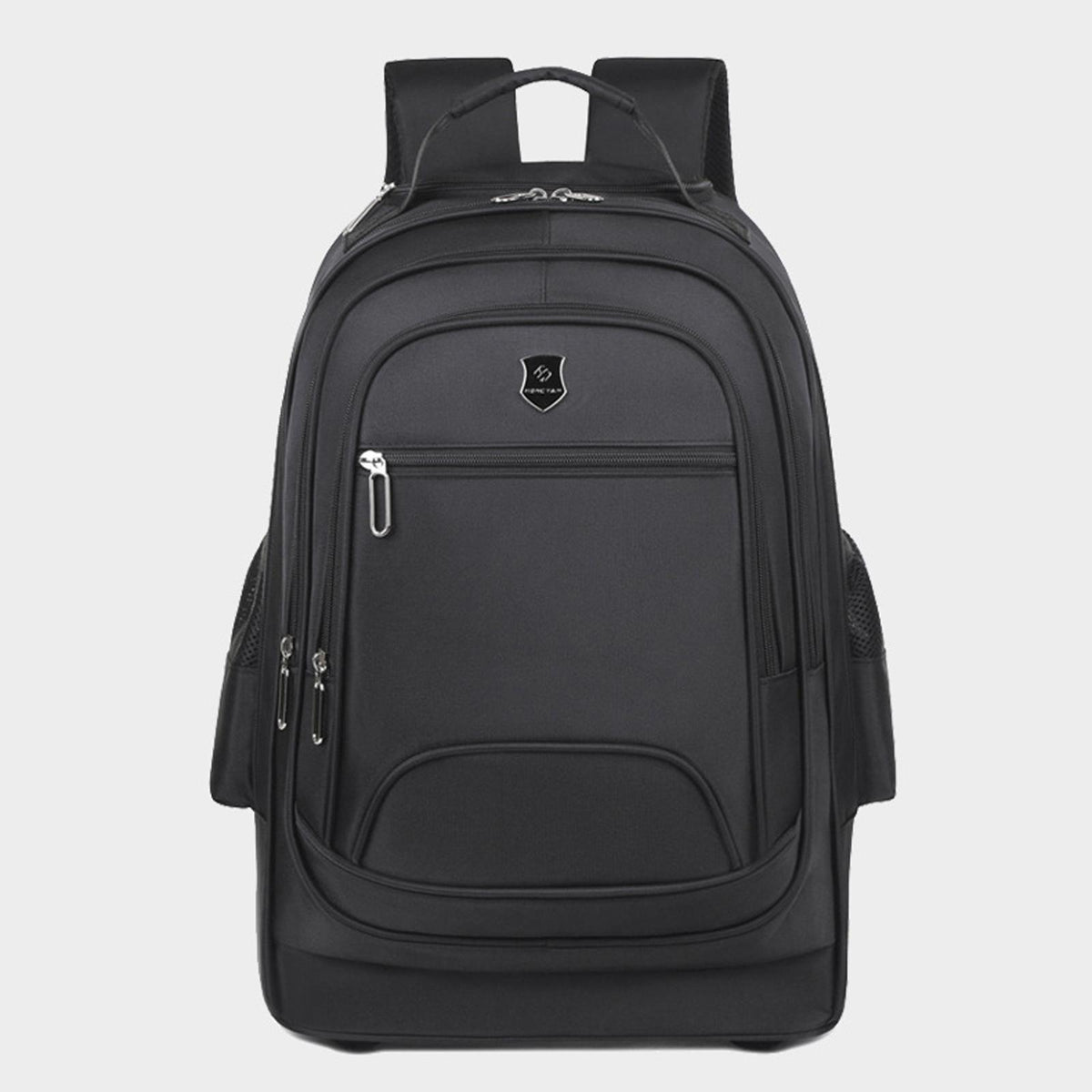 Maxbell Rolling Backpack Multifunctional Suitcase Bag for Overnight Travel Men Women Black