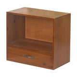 Maxbell Desktop Storage Rack Wooden 2 Layer for Action Figures Sundries Collectibles