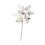 Maxbell Artificial Christmas Flower Craft Holiday Decoration for Home Porch Festival white
