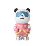 Maxbell Maxbell Panda Astronaut Figurine Cake Decoration for Bedroom Decoration Ornaments Pink