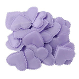 Maxbell Maxbell 100Pcs Heart Shape Fabric Flower Petals Wedding Decor Purple