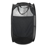 Maxbell Maxbell Laundry Basket Polyester Portable Clothes Hamper for Bathroom Dormitory Home Black