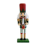 Maxbell Christmas Nutcracker (16cm Tall) Handpainted Crafts for Table Christmas Green