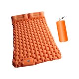 Maxbell Camping Sleeping Pad with Pillow Inflatable Sleeping Mat for Camping Outdoor Orange