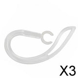 Maxbell 3xSillicon Earhook Ear Hook Loop Earloop Clip For Bluetooth Headset 7.0mm
