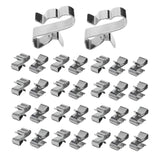 Maxbell 30 Pieces Cable Clips Silver Practical for Boat Cable Boat Trailer Pv Wiring