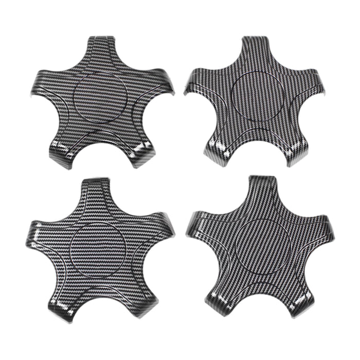 4x Wheel Hub Caps Center Cover Repair Spare for Tesla Model 3 2017-2022 Carbon Fiber