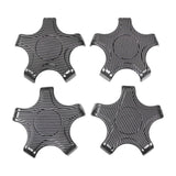 4x Wheel Hub Caps Center Cover Repair Spare for Tesla Model 3 2017-2022 Carbon Fiber