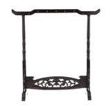 Maxbell Traditional Ebony Wood Chinese Calligraphy Writing Brush Pen Japanese Sumi Painting Drawing Brushes Pen Holder Stand Rack with 14 Hooks - Aladdin Shoppers