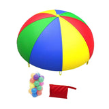 Maxbell Maxbell Rainbow Umbrella Parachute Toy Kids Outdoor Game for Playground Kindergarten