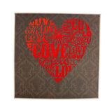 Maxbell 40 x 40cm New Wedding Guest Book Heart Fingerprint Tree Canvas Painting - Aladdin Shoppers