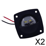 Maxbell 2xBoat Marine Caravan RV Auto Interior 12 Volt LED Courtesy Floor Light Black