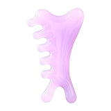 Maxbell Massage Comb Multipurpose Head Caring Relaxation Gua Sha Scraping Scalp Comb Purple