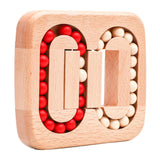 Maxbell Wood Bean Cubes Toy Educational Toys Brain Teaser for Car New Year Preschool