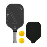 Maxbell Carbon Fiber Pickleball Paddle Racquet for Outdoor Sports Men Women Exercise Grey White