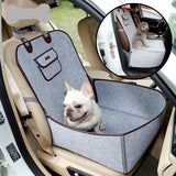 Maxbell Maxbell Pet Front Seat Cover Protector for All Cars Dog Cat Booster Carrier Grey