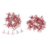 Maxbell 200pcs Sea Fishing Hook Treble Hooks High Carbon Steel Fishhooks Tackle 4#6#