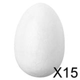 Maxbell 15x115mm Foam Egg Easter Egg Craft White