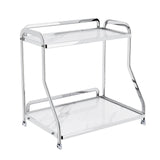 Maxbell Bathroom Countertop Organizer Perfume Tray for Dressing Table Bedroom Makeup 2 Layer White