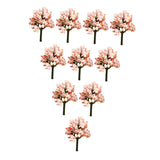 Maxbell 10x Miniature Trees Supplies Decor Sand Table Fake Plants Landscape Ornament 6.5 cm Height