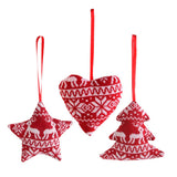 Maxbell 3pcs Christmas Tree Decoration Xmas Party Hanging DIY Ornament Gift