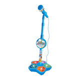 Maxbell Music Sing Microphone Toy with Flashing Stage Lights for Kids Birthday Gifts Blue