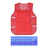 Maxbell Summer Cooling Vest for High Temperature Work Environment Fishing Warehouses Red