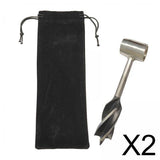 Maxbell 2xOutdoor Hand Tools Camping Survival Hand Drill Support Drill Wood Puncher